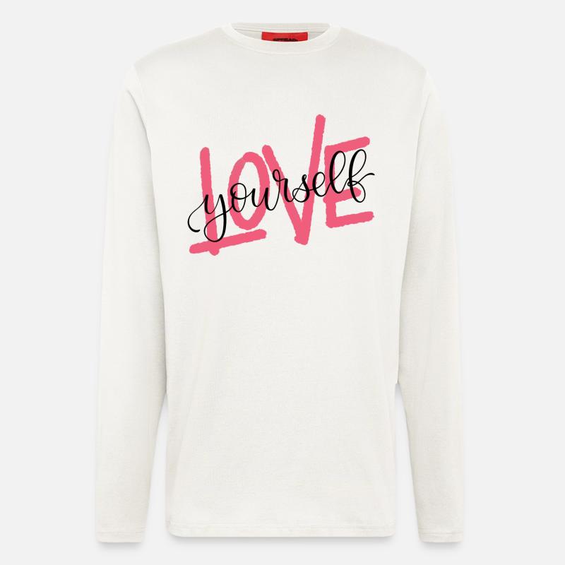 LOVE yourself - Langarmshirt - made by SPREAD  - OFF WHITE