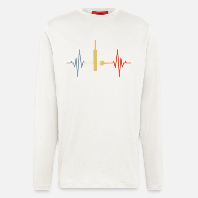 Cricket Palpitations ECG - Longsleeve - made by SPREAD  - OFF WHITE