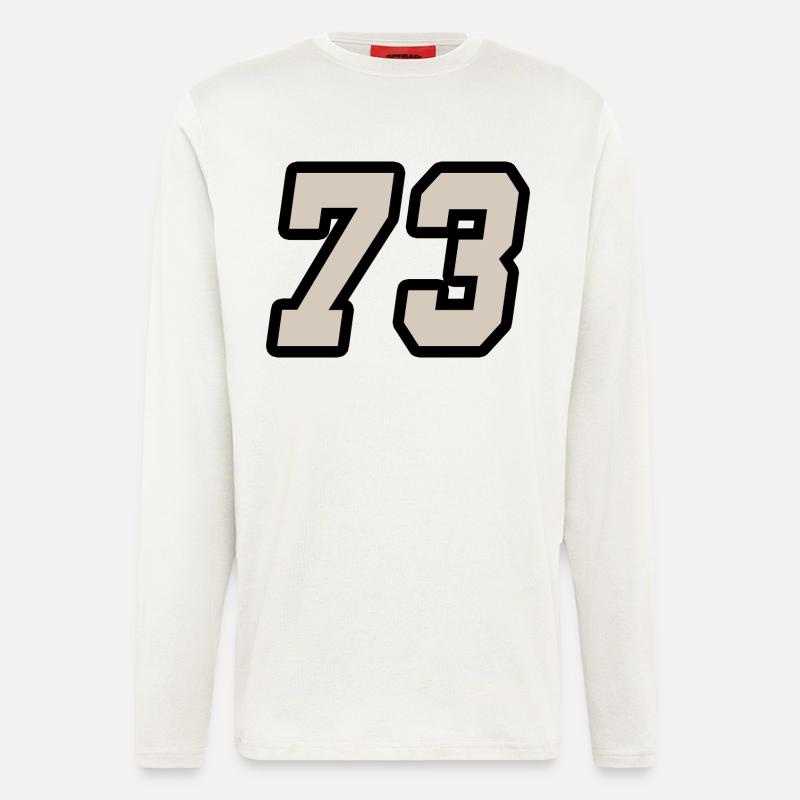 Nummer dreiundsiebzig 73 - Langarmshirt - made by SPREAD  - OFF WHITE