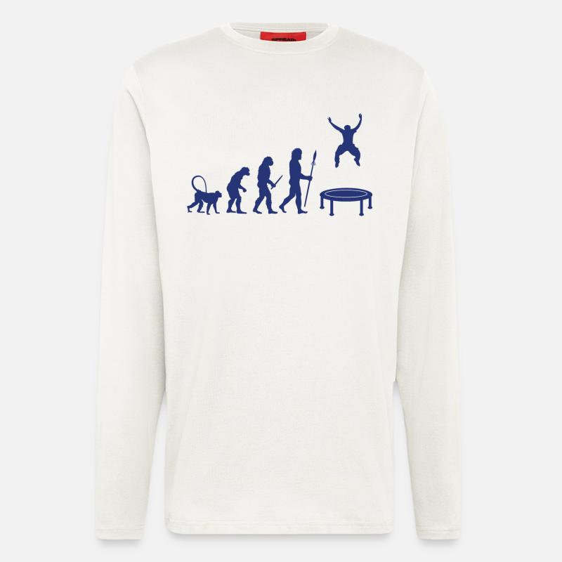 Entwicklung des Trampolin - Langarmshirt - made by SPREAD  - OFF WHITE