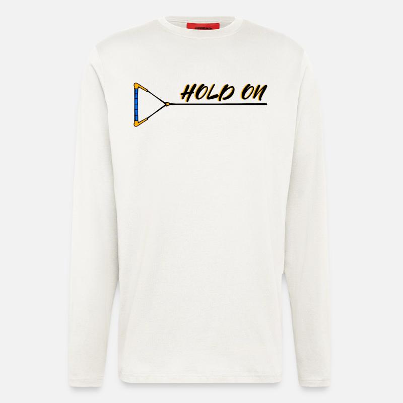 Wakesurfen Wakeboard Statement Surfing Kitesurfer - Langarmshirt - made by SPREAD  - OFF WHITE