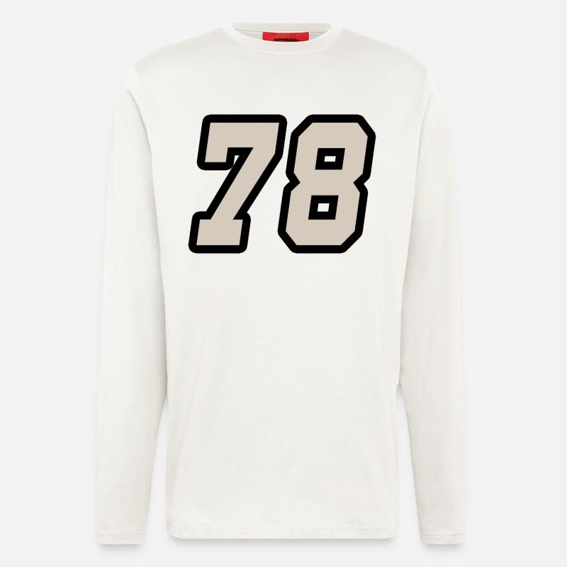 Nummer achtundsiebzig 78 - Langarmshirt - made by SPREAD  - OFF WHITE