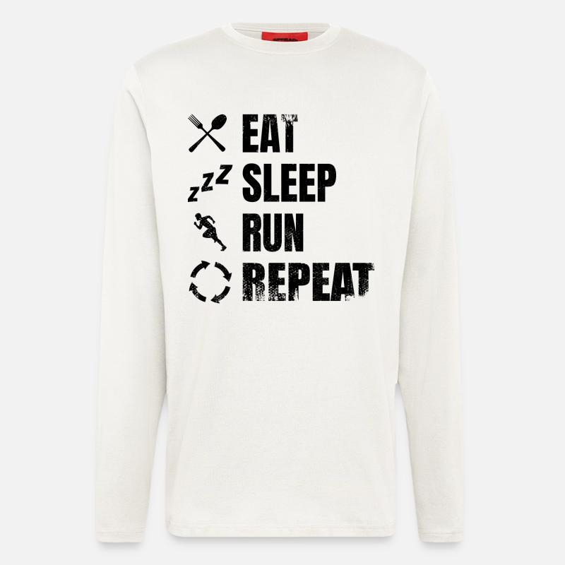 Lustiger Läufer - Langarmshirt - made by SPREAD  - OFF WHITE