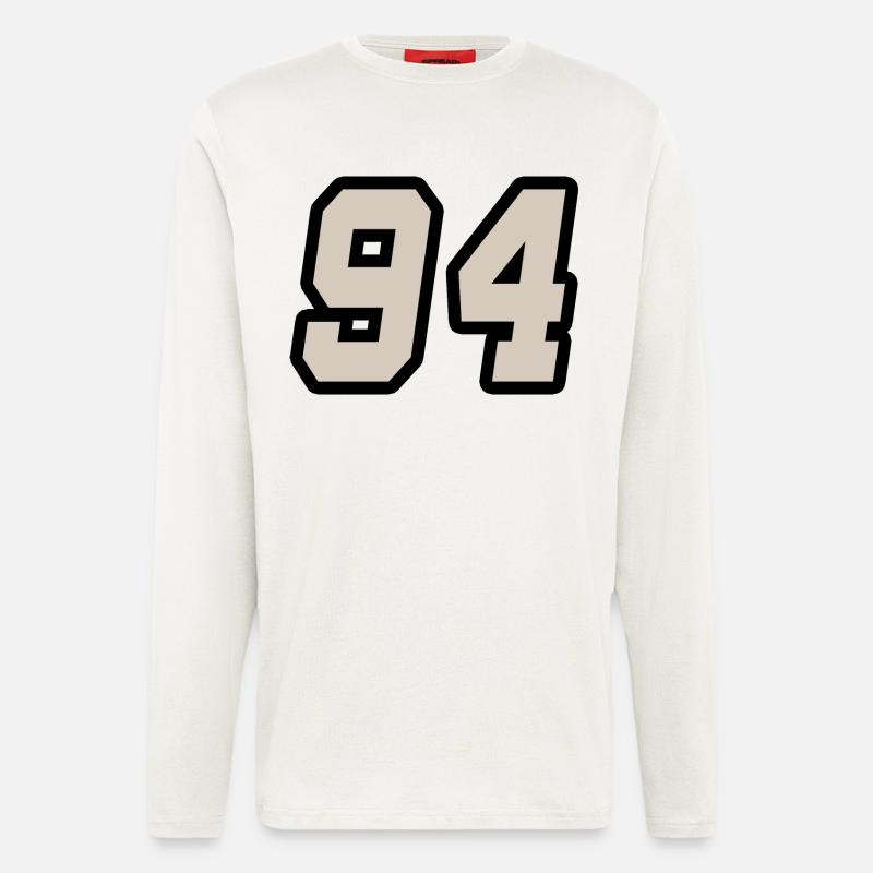 Nummer vierundneunzig 94 - Langarmshirt - made by SPREAD  - OFF WHITE