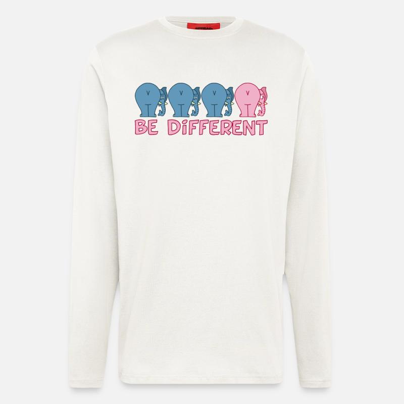 A different elephant - Longsleeve - made by SPREAD  - OFF WHITE