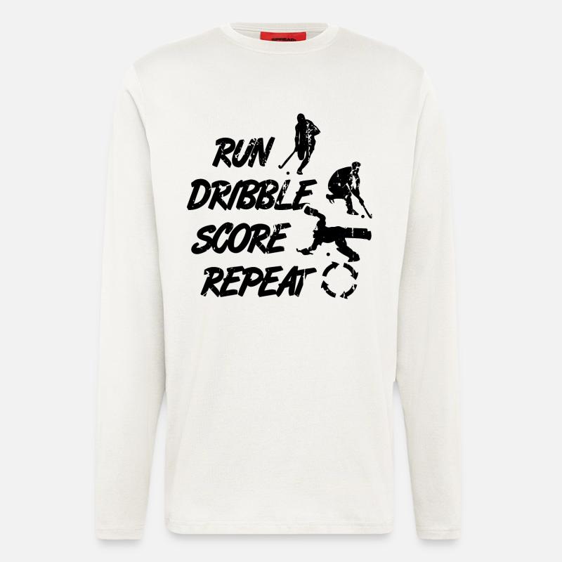 Feldhockey Spruch - Langarmshirt - made by SPREAD  - OFF WHITE