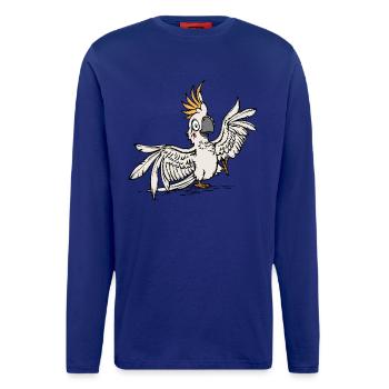 Amoureux Des Animaux, Animal De Compagnie, Tropical, Perroquet, Oiseau, Animal - Manches longues bio décontracté fabriqué en UE - OFF WHITE - Devant