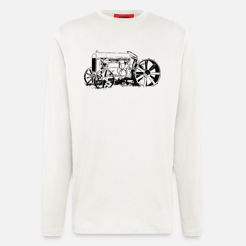 Traktor Model F - Langarmshirt - made by SPREAD  - OFF WHITE