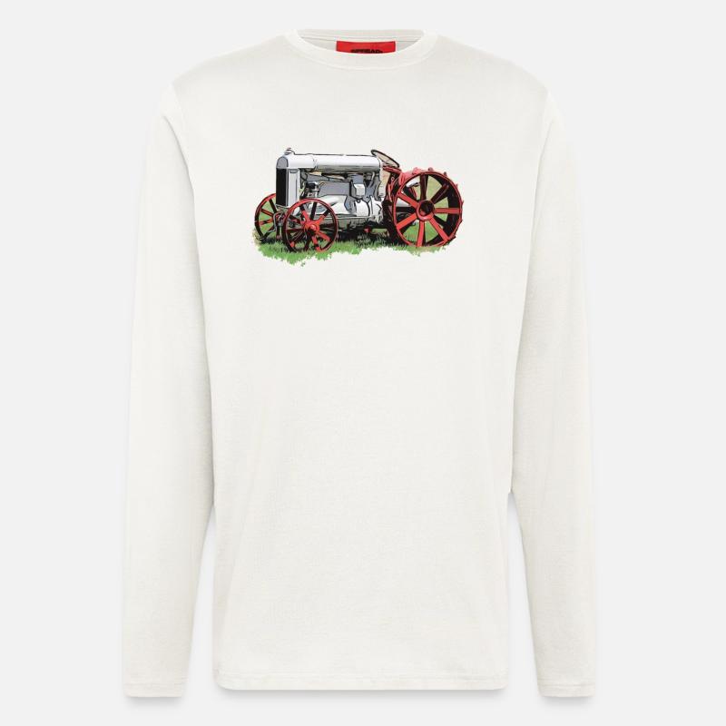 Traktor Fordson Model F - Langarmshirt - made by SPREAD  - OFF WHITE
