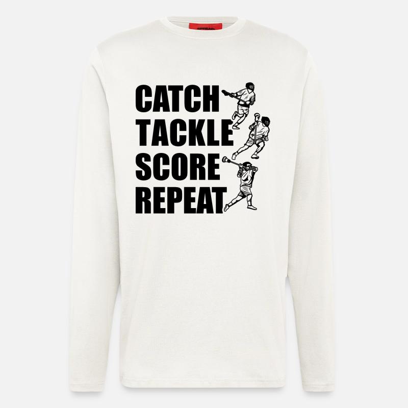 Catch, tackle, points, repeat - Longsleeve - made by SPREAD  - OFF WHITE