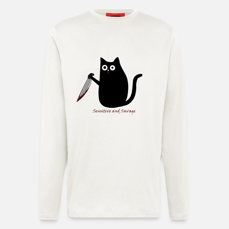 Sensitive and Savage - Longsleeve - made by SPREAD  - OFF WHITE