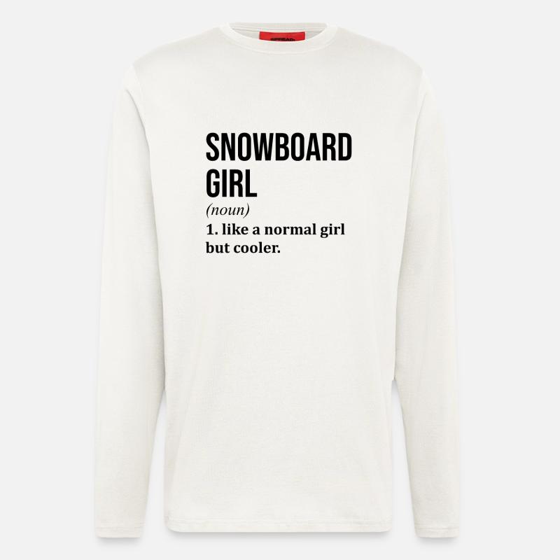Snowboard - Langarmshirt - made by SPREAD  - OFF WHITE