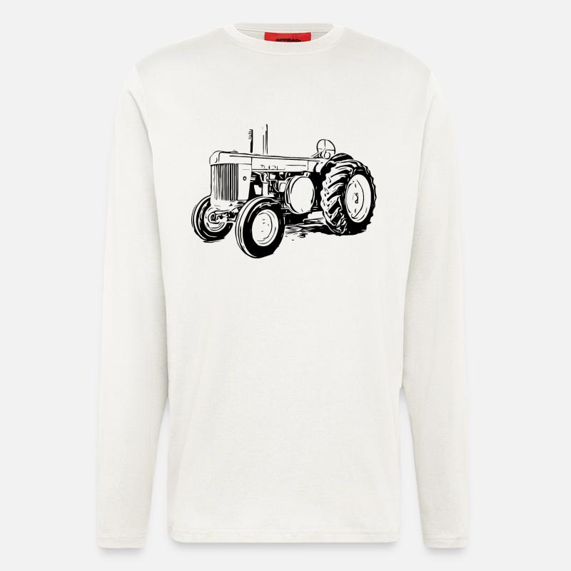 Model R Traktor - Langarmshirt - made by SPREAD  - OFF WHITE