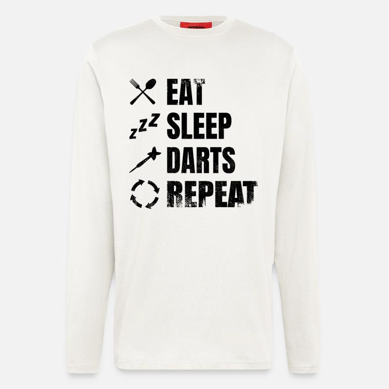 Dart Täglicher Zeitplan - Langarmshirt - made by SPREAD  - OFF WHITE