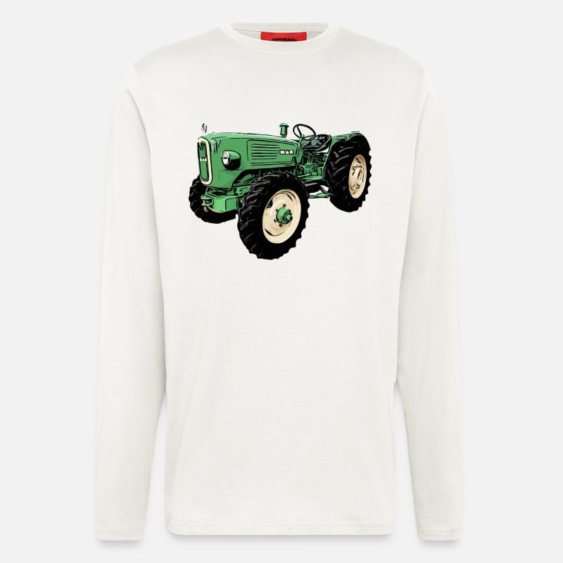 man Ackerdiesel Allrad 4N2 Traktor - Langarmshirt - made by SPREAD  - OFF WHITE