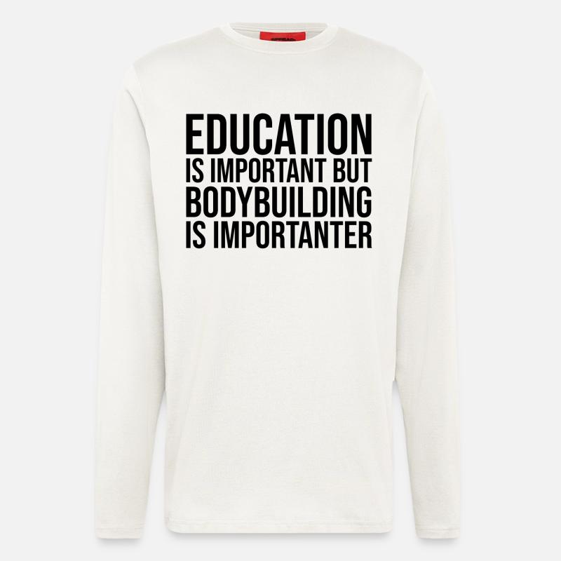 Bodybuilderin - Langarmshirt - made by SPREAD  - OFF WHITE