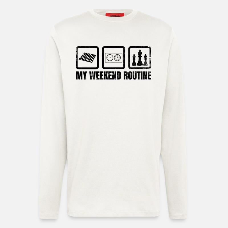 My Weekend Routine - Longsleeve - made by SPREAD  - OFF WHITE