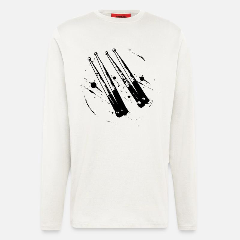 Drumsticks - Langarmshirt - made by SPREAD  - OFF WHITE
