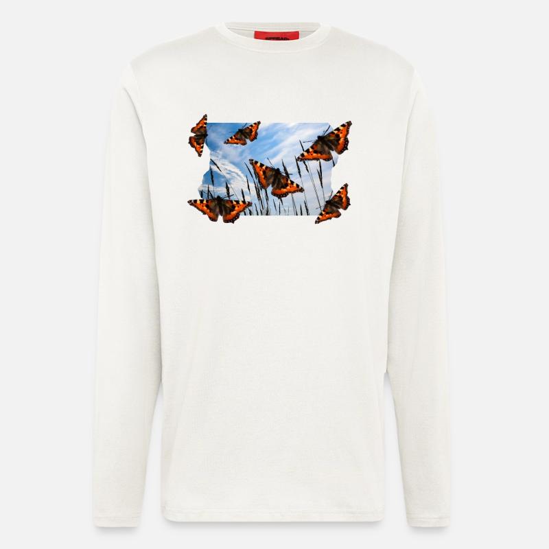 BUTTERFLY - Longsleeve - made by SPREAD  - OFF WHITE