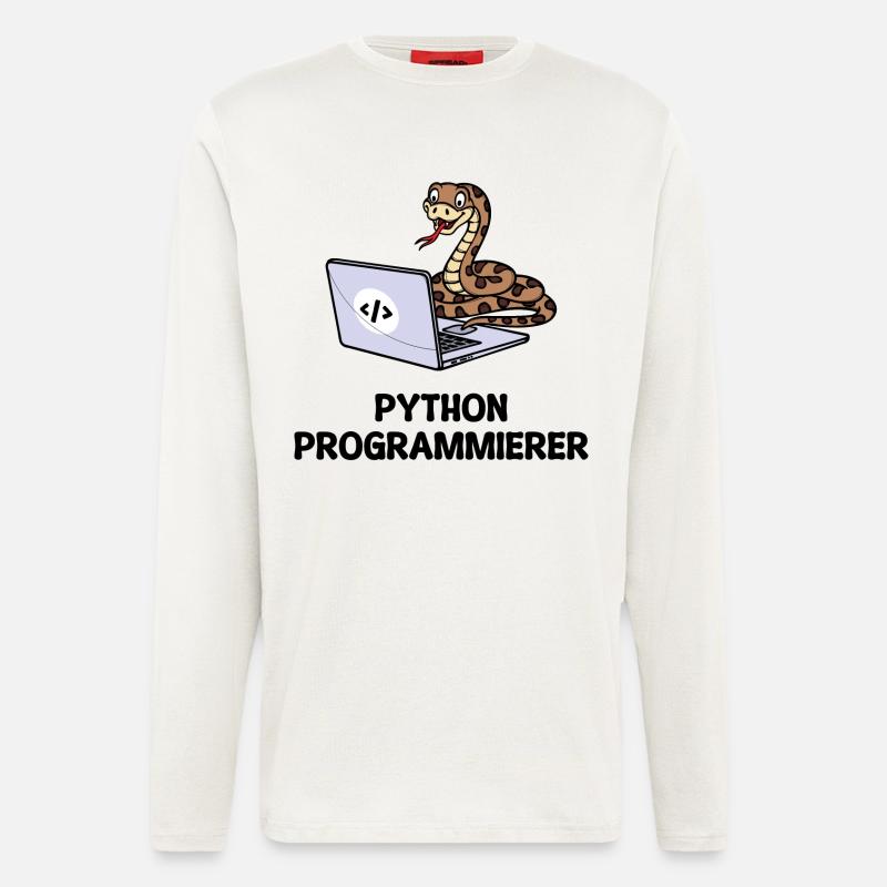 Programmierer Computer Code Developer Statement - Langarmshirt - made by SPREAD  - OFF WHITE