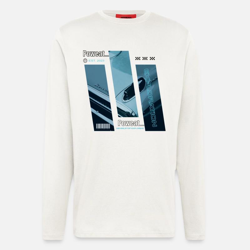 Never Stop Exploring - Langarmshirt - made by SPREAD  - OFF WHITE