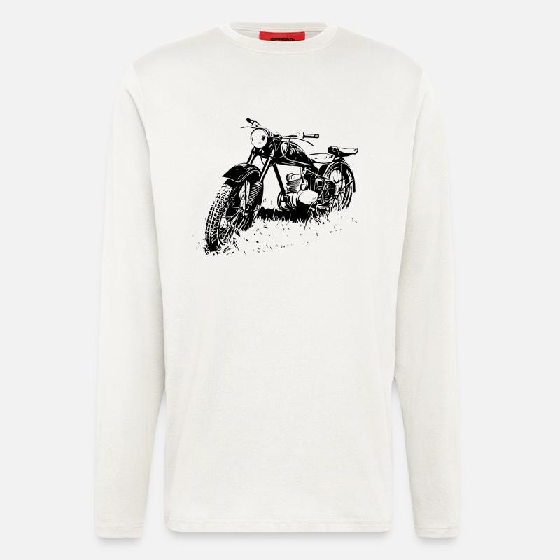 Zschopau DDR Motorrad - Langarmshirt - made by SPREAD - OFF WHITE