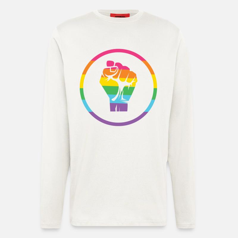 LGBTQ-Pride-Monat - Pride! - Langarmshirt - made by SPREAD  - OFF WHITE