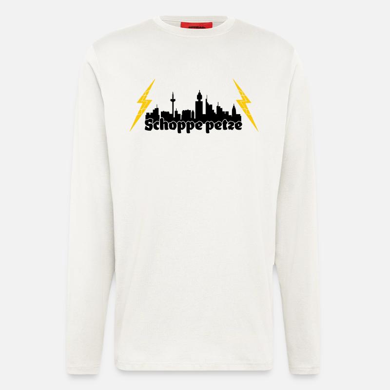 Schoppe petze ffm skyline - Langarmshirt - made by SPREAD  - OFF WHITE