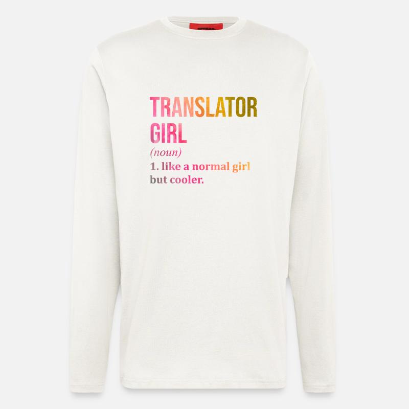 Übersetzung - Langarmshirt - made by SPREAD  - OFF WHITE