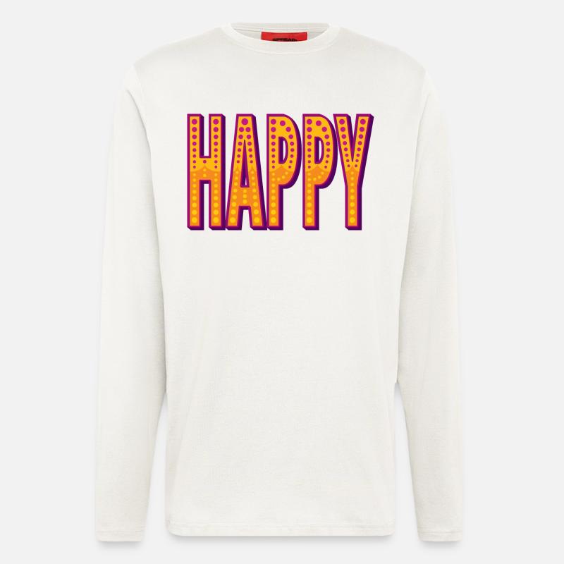 Fröhlicher Zirkusstil - Langarmshirt - made by SPREAD  - OFF WHITE