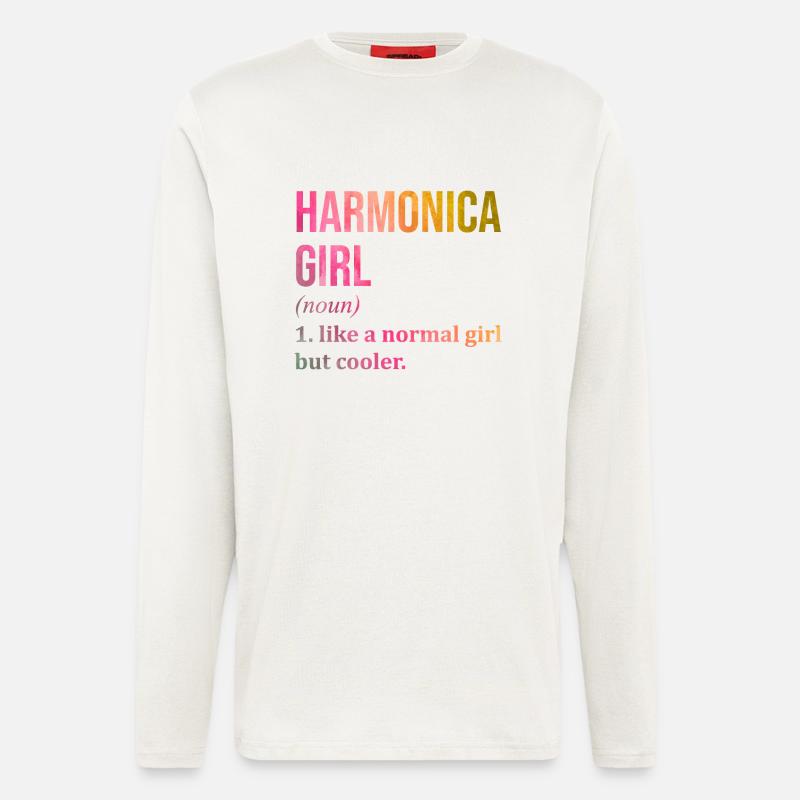 Harmonica - Longsleeve - made by SPREAD  - OFF WHITE