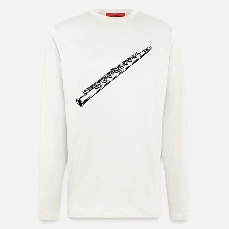 Flöte - Langarmshirt - made by SPREAD  - OFF WHITE