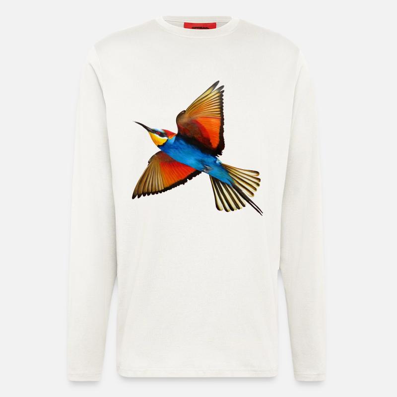 Bee-eater Bird - Longsleeve - made by SPREAD  - OFF WHITE