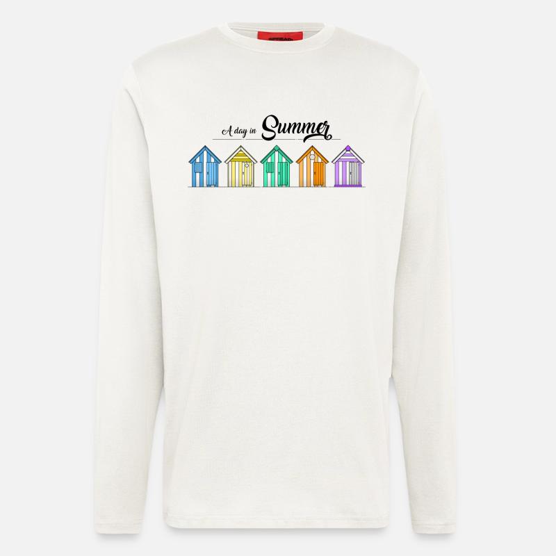 Strandhütten - Langarmshirt - made by SPREAD  - OFF WHITE