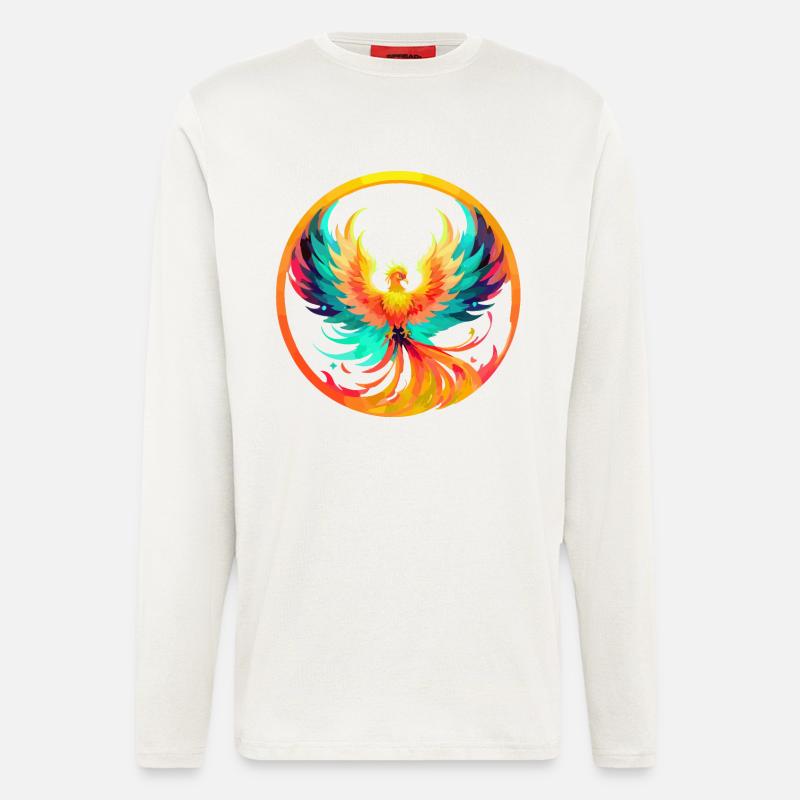 Phoenix Phönix - Manches longues bio décontracté fabriqué en UE - OFF WHITE