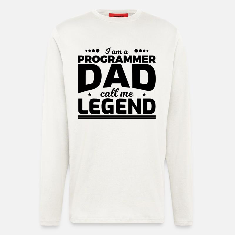 Programmer Father Calls Me Legend - Longsleeve - made by SPREAD  - OFF WHITE