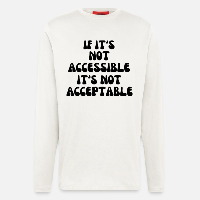 Non acceptable s’il n’est pas accessible* - Manches longues bio décontracté fabriqué en UE - OFF WHITE