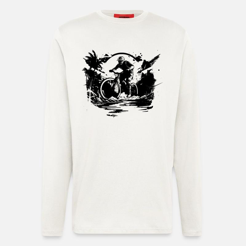 Mountainbiken - Langarmshirt - made by SPREAD  - OFF WHITE