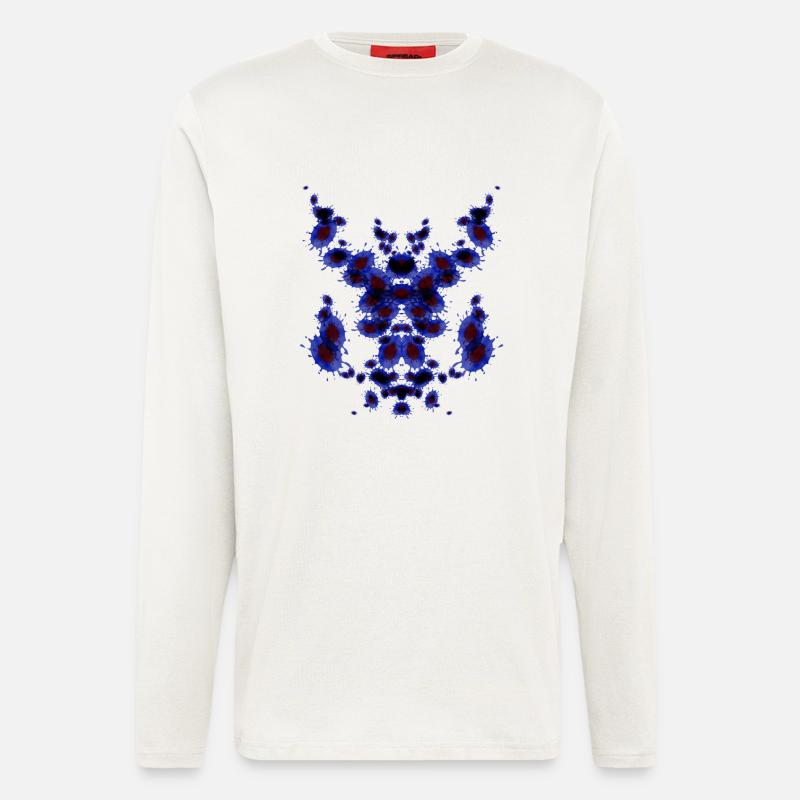 Pipe Chess Blue - Longsleeve - made by SPREAD  - OFF WHITE
