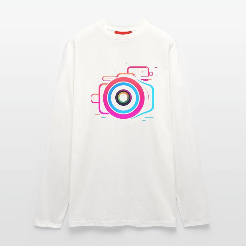 Kamera Synthwave Stil Langarmshirt - made by SPREAD 