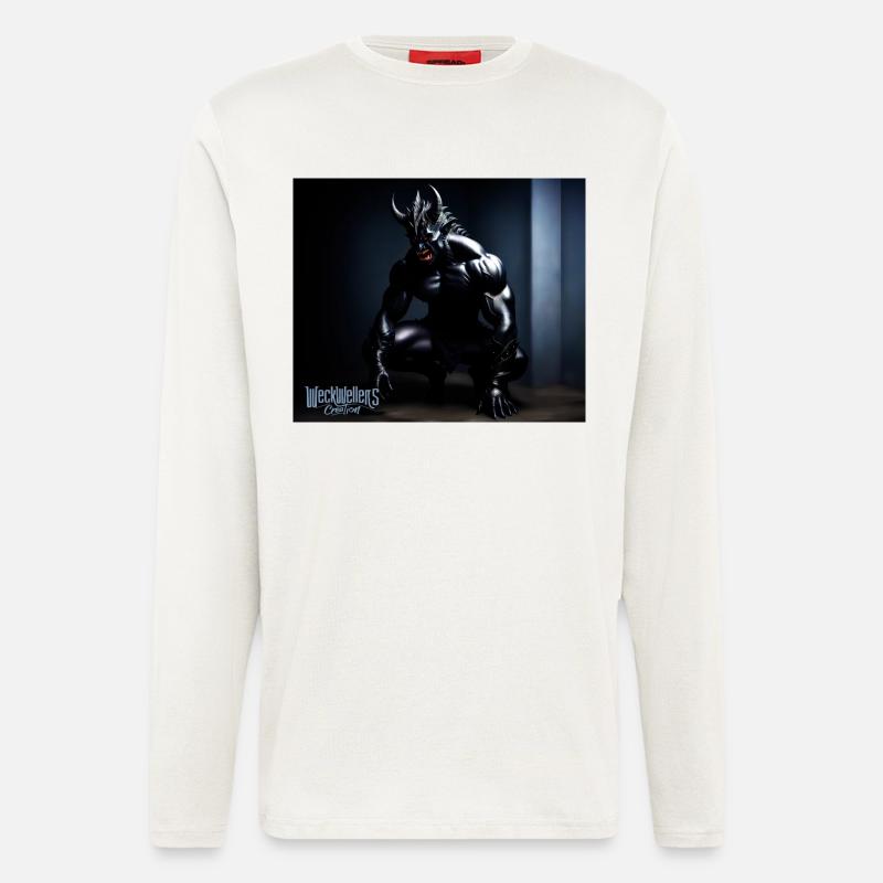Darkness devil side - Langarmshirt - made by SPREAD  - OFF WHITE
