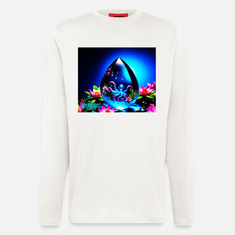 water drops - Langarmshirt - made by SPREAD  - OFF WHITE