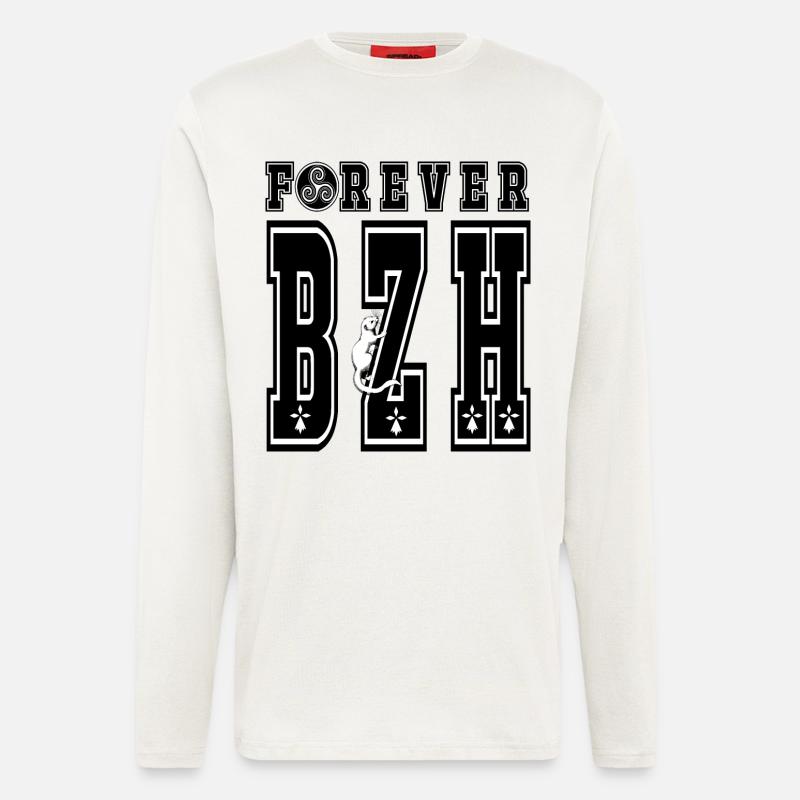 FOREVER BZH - Longsleeve - made by SPREAD  - OFF WHITE