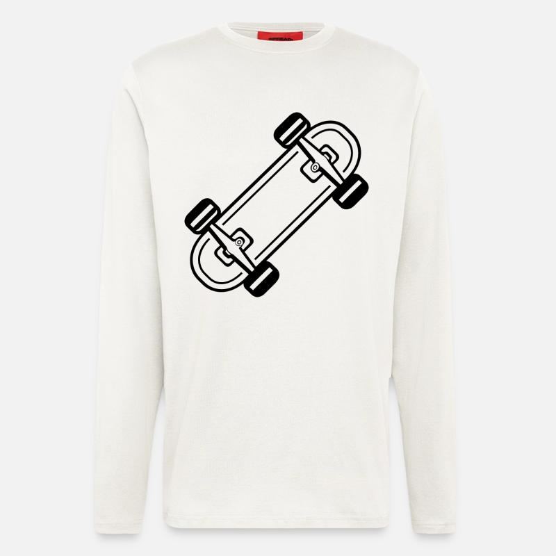 Skateboard Comic - Longsleeve - made by SPREAD  - OFF WHITE