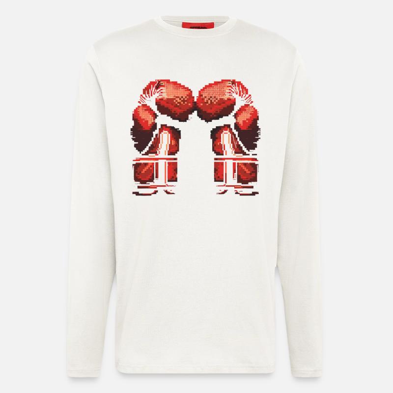 Kickboxhandschuhe Pixel - Langarmshirt - made by SPREAD  - OFF WHITE
