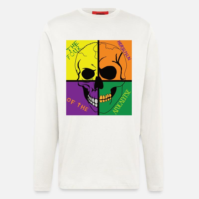 Schädel der Apocalypse - Langarmshirt - made by SPREAD  - OFF WHITE
