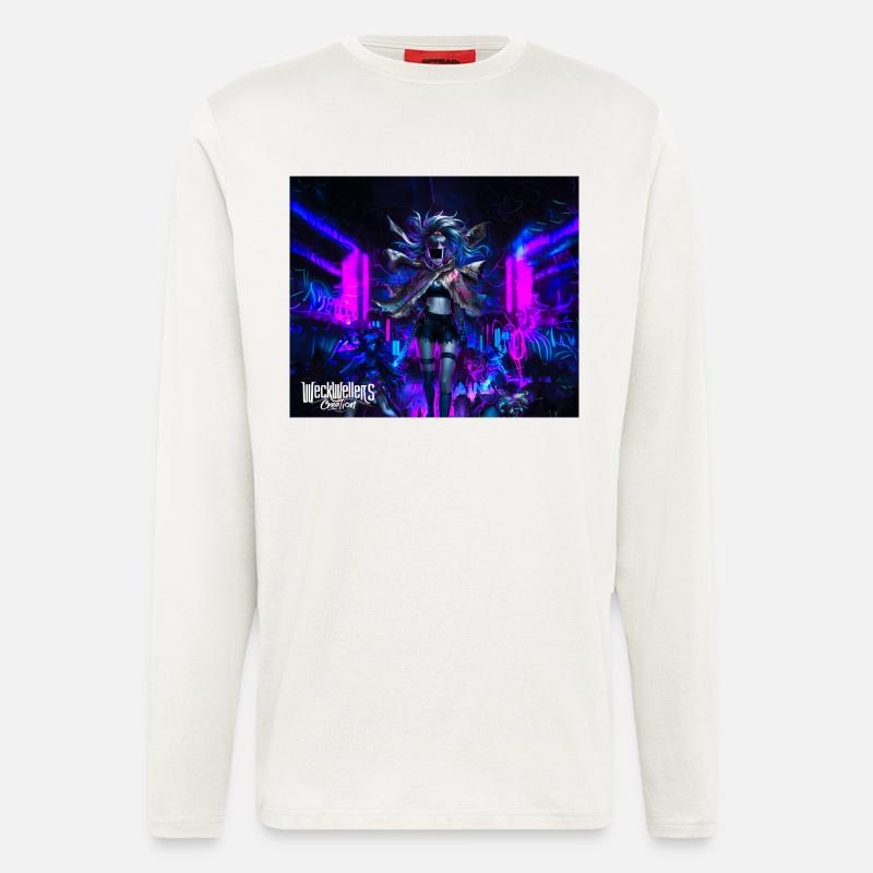 graffiti punk anime - Langarmshirt - made by SPREAD  - OFF WHITE