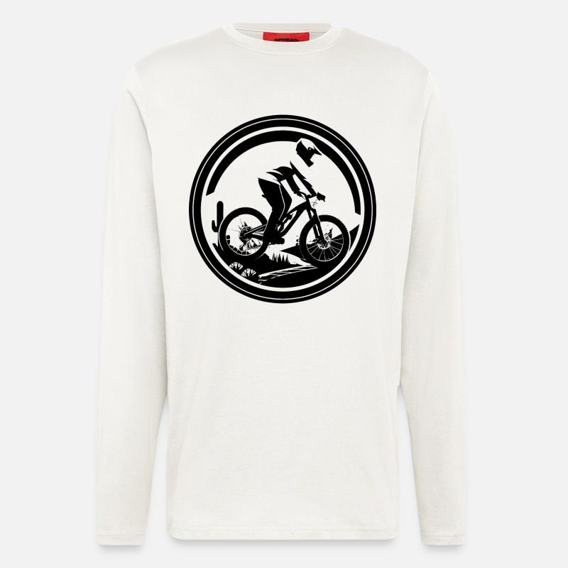 Mountainbiken - Langarmshirt - made by SPREAD  - OFF WHITE