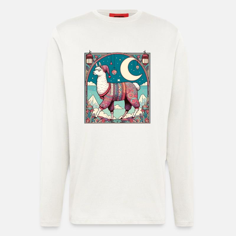 Llama Pajama Gift - Longsleeve - made by SPREAD  - OFF WHITE
