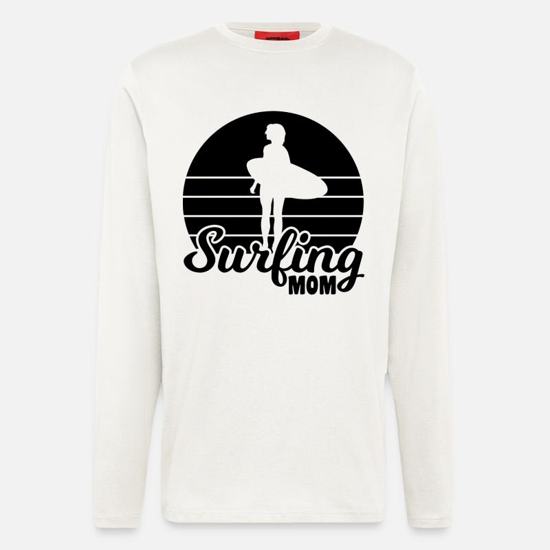 Surfer Mama - Langarmshirt - made by SPREAD  - OFF WHITE